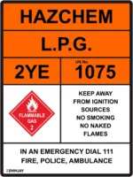HAZCHEM – LPG Sign | 0203